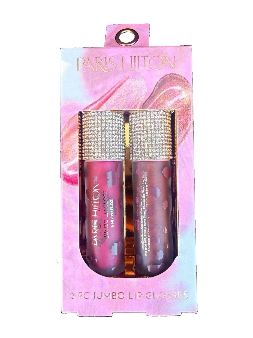Paris Hilton 2‑Piece Jumbo Lip Gloss Set - Pink Shades (new)